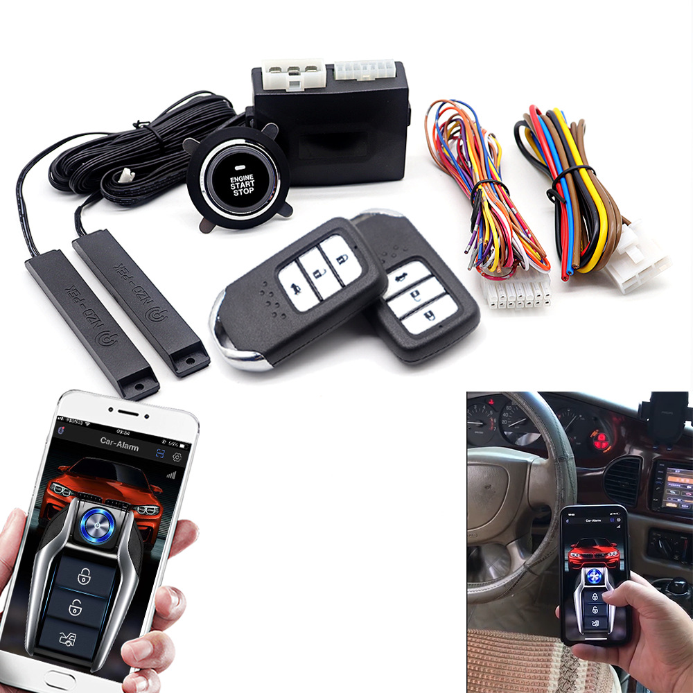 [Exclusively For Foreign Trade]Remote Start Car,One-button Start,Modified PKEKeyless Entry,Mobile Car Control