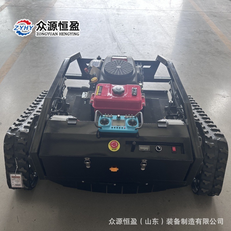 出口遥控割草机果园 众源黑狮1000履带式除草机农用果园锄草机