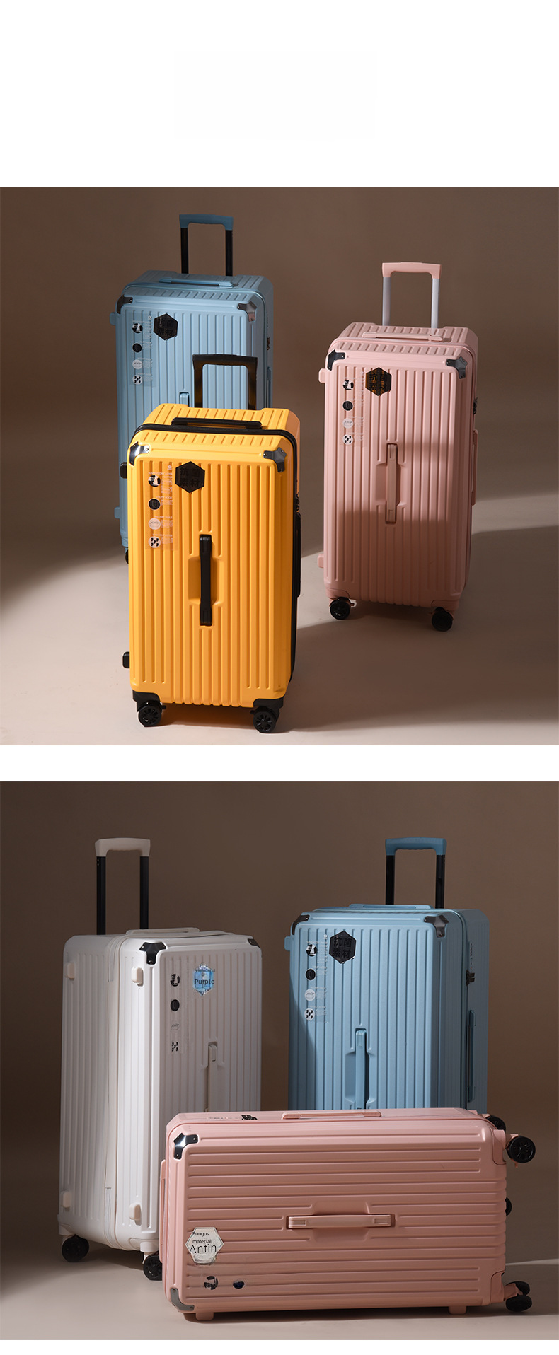 Large Capacity Student Trolley Case 28 Inch Brake Universal Wheel Luggage for Men and Women Password Zipper Suitcase 32