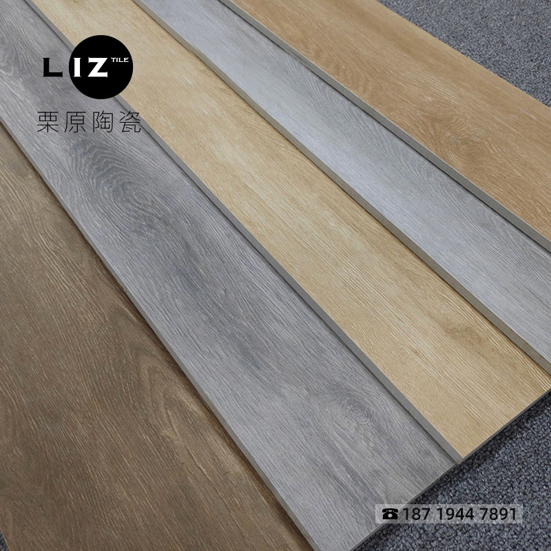 佛山全瓷木纹砖仿古防滑耐磨卧室地面砖北欧现代简约200x1000