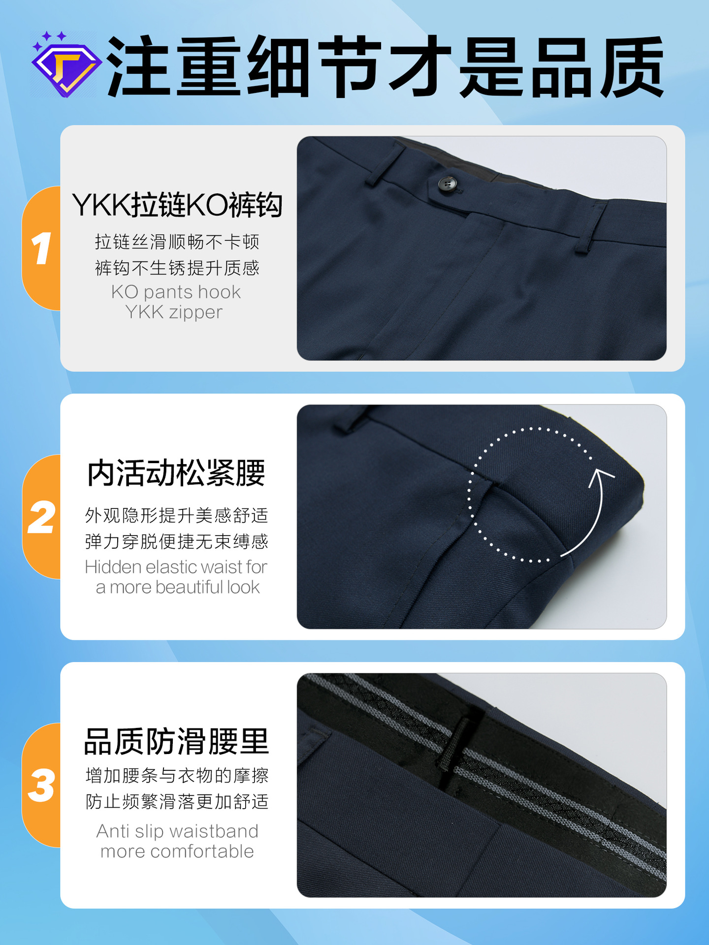 Trajes de lana de alto nivel, trajes casuales, chaqueta de moda masculina, azul tibetano, ropa profesional personalizada