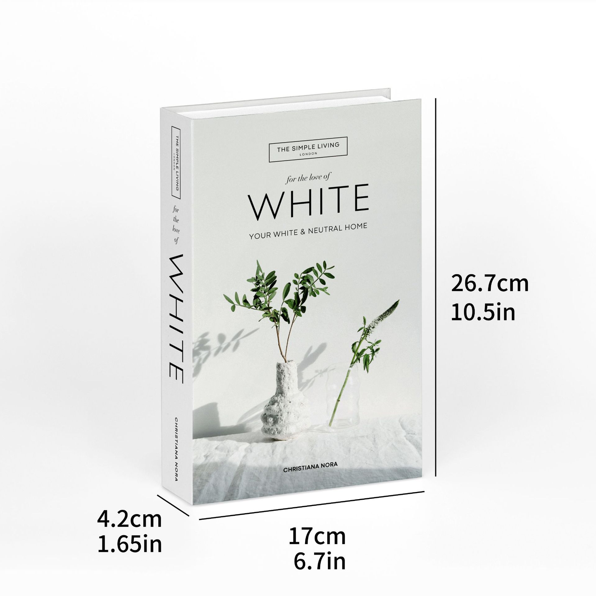 Libro falso plegable simple libro de simulación decoración INS estilo de decoración modelo de libro de diseño de arte de paquete suave libro inglés