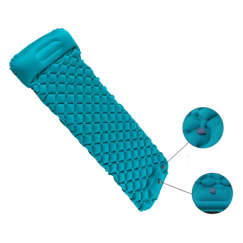 Colchoneta de camping, impermeable y engrosada, colchón inflable deportivo para exteriores, colchón de aire para siesta en la oficina, plegable y portátil