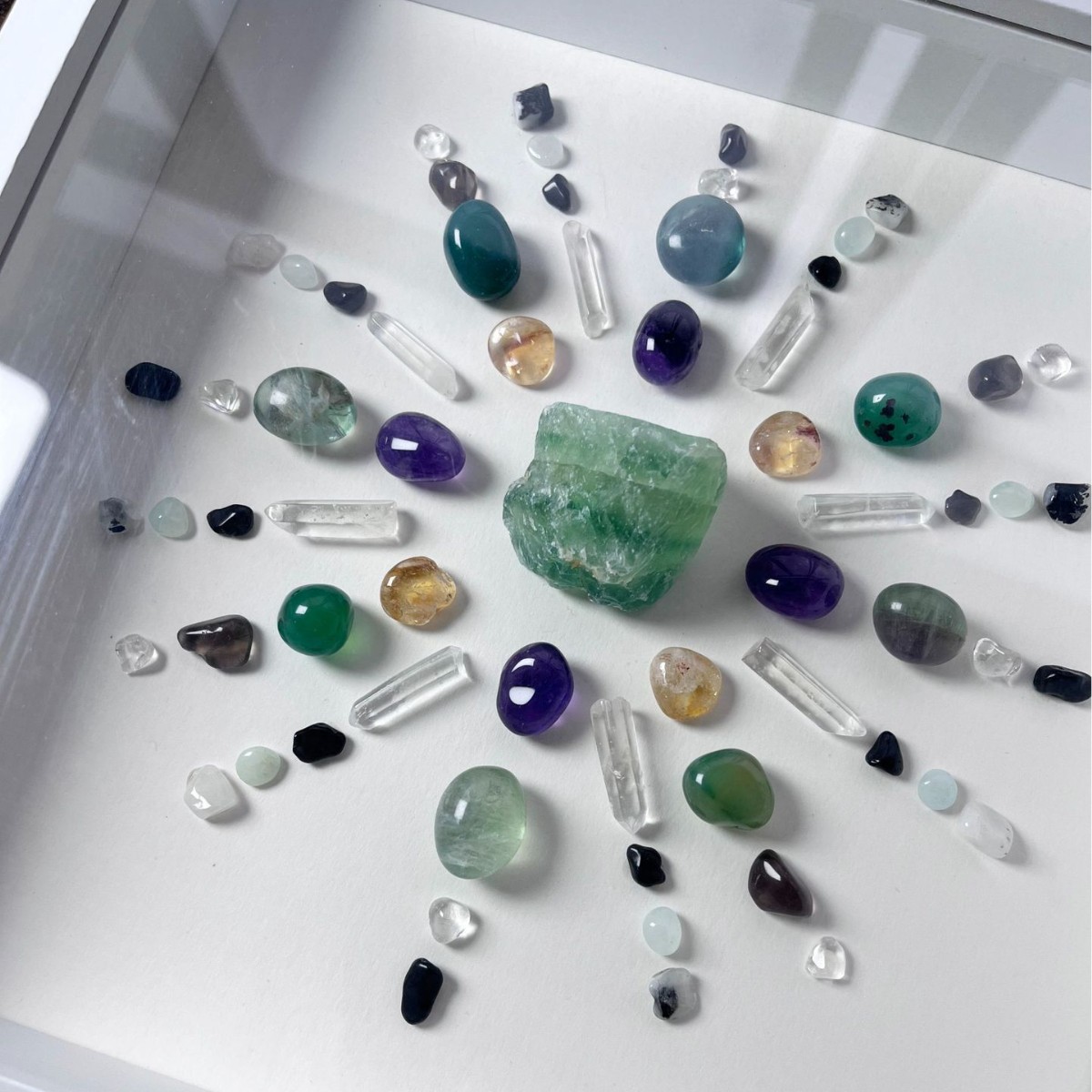 越境で人気の高いアマゾン天然水晶装飾画、魔法陣クリスタル絵画、ホームクリスタルアレイ、ミニマリスト