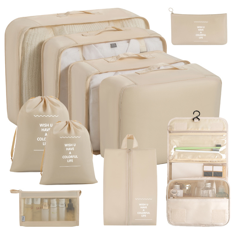 Bolsa de almacenamiento de viaje transfronterizo de ocho piezas Bolsa de almacenamiento de viaje de negocios Bolsa de almacenamiento de gran capacidad Bolsa de almacenamiento de viaje impermeable