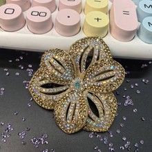 跨境立体花型服装饰品水钻鞋包水晶花配饰手工diy烫钻头饰辅料