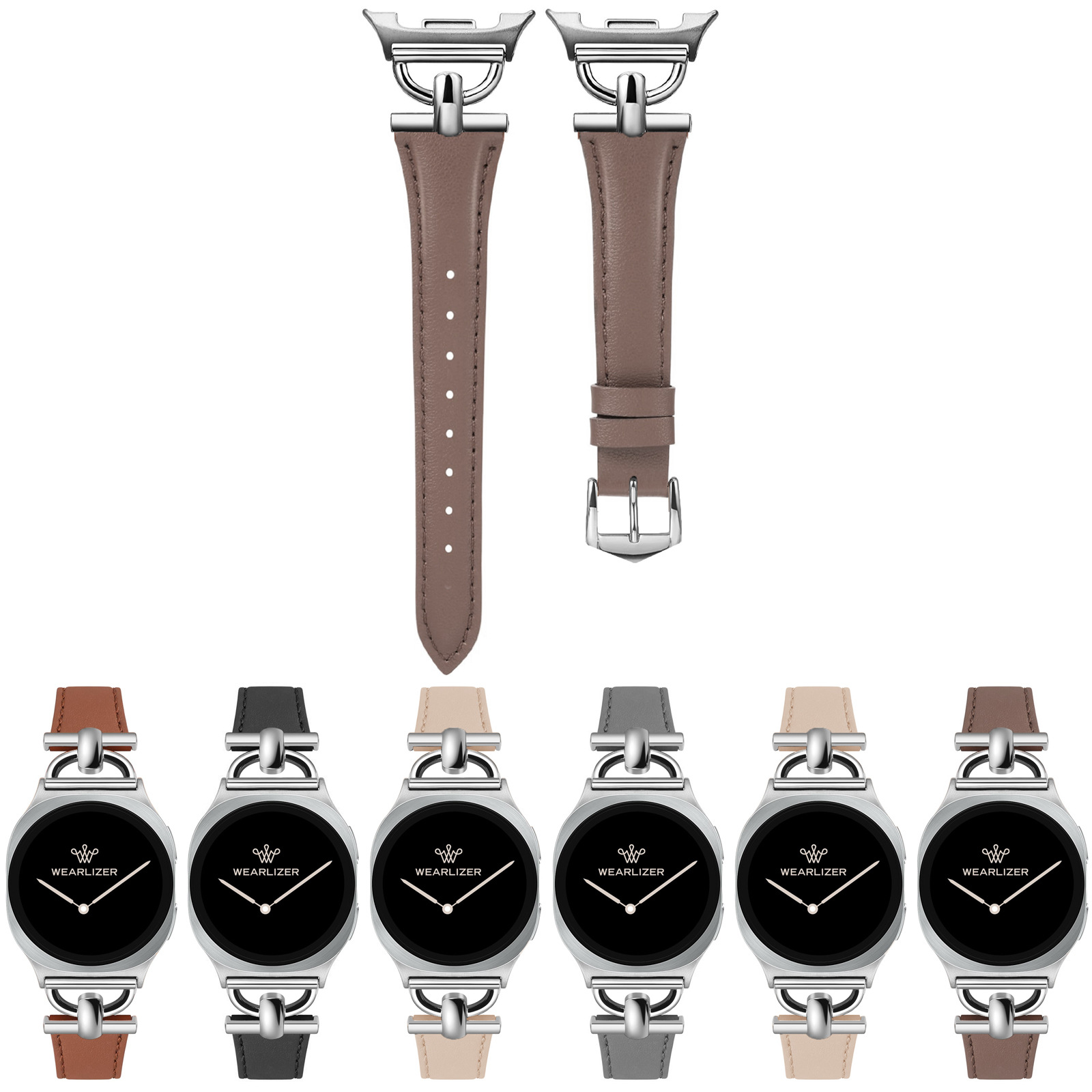 Suitable for Samsung Watch Samsung Galaxy Watch8 Metal Splicing Small Waist Fashion Watch Strap New Style