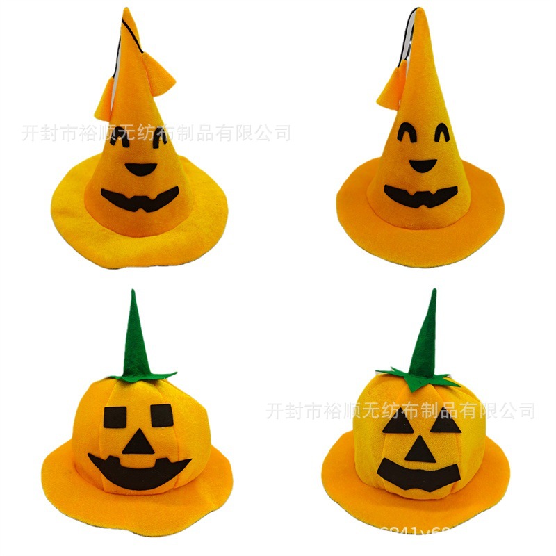 Halloween pumpkin hat decoration supplies ghost festival masquerade performance props party dress up pumpkin hat