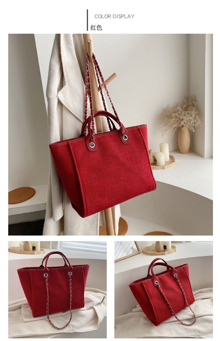 Simple Canvas Fashion Shoulder Bag display picture 33