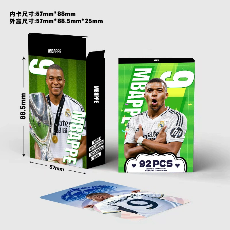 92 шт. HD фотокарточка Mbappe LOMO карта MBAPPE звезда коллекция карта футбольная карточка