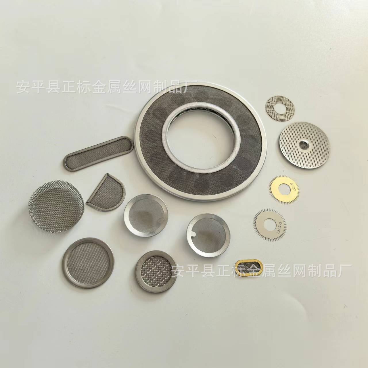 厂家供应编织网滤片金属过滤片304316不锈钢包边过滤网片