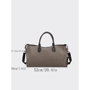 Q 61794 Travel Checkered Duffel Bag ���а� �羳���R�d�W����