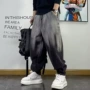 特大码运动宽松春秋季牛仔裤