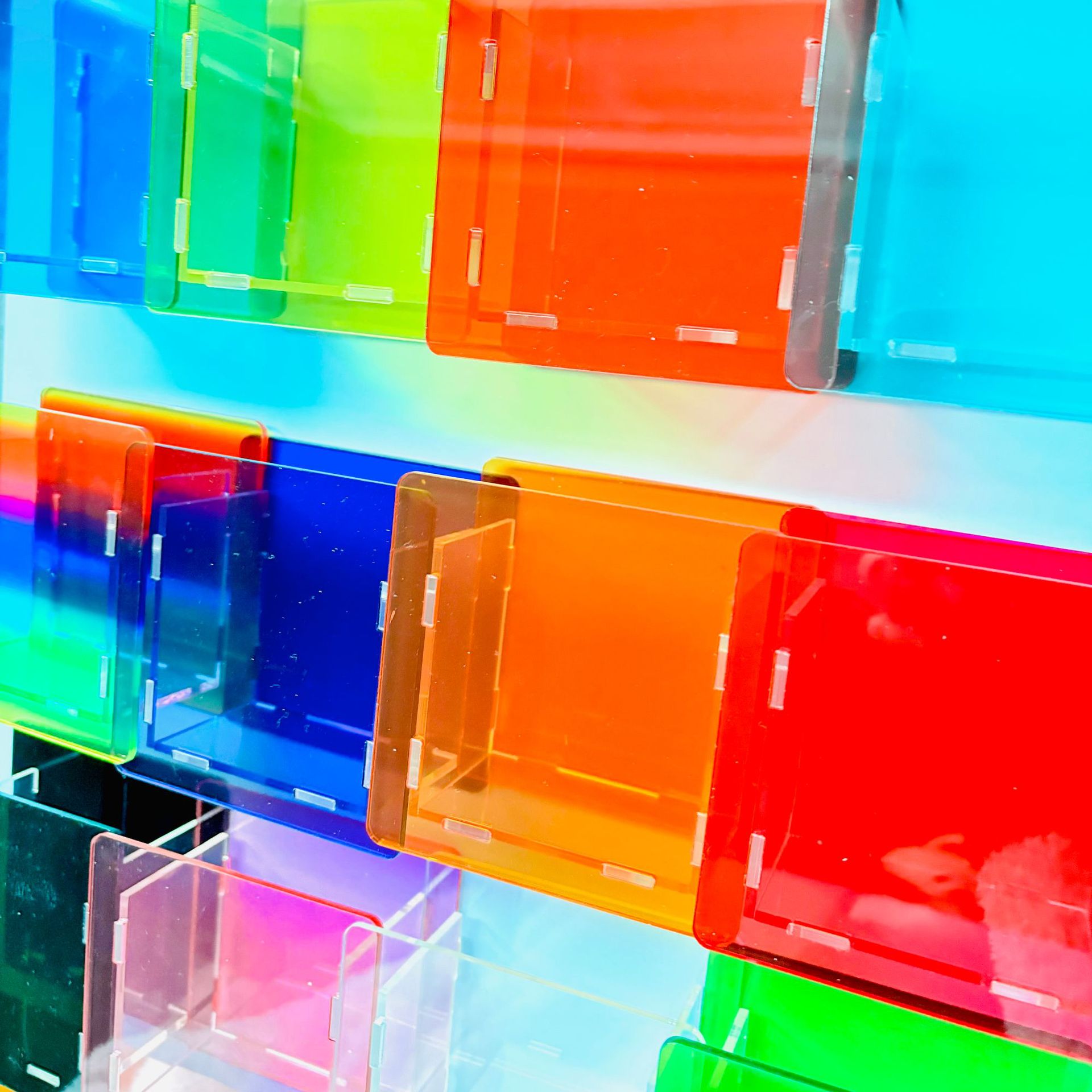 国境を越えて人気のある起爆筆筒文房具箱アクリル筆箱tk純色ゼリー色空白透明diy10 cm