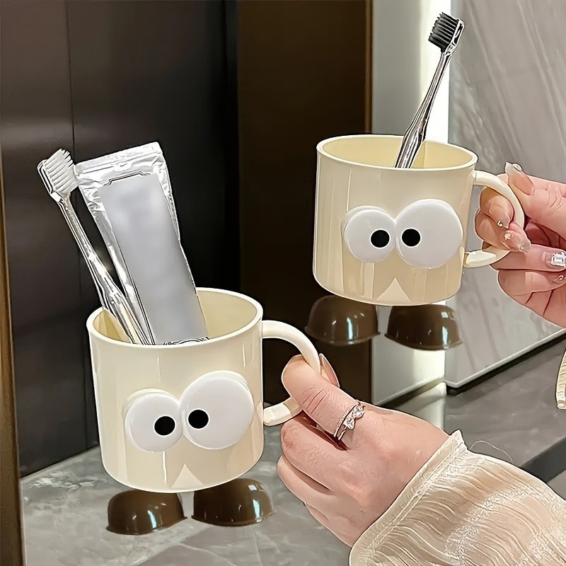 Mouthwash Cup, Household Toothbrush Cup, Couple Girl Toothbrush Cup, Toothbrush Cup, Kidsren's Cute Cartoon Wash Cup, Resistant to Falling
