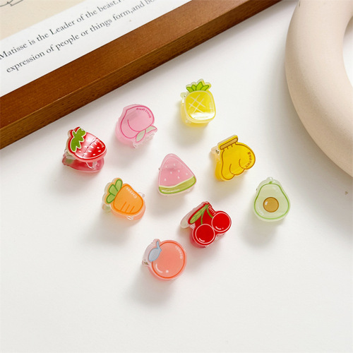Cute Baby Fruit Hair Clip  Summer New Children's Bangs Clip Little Girl Hair Accessory