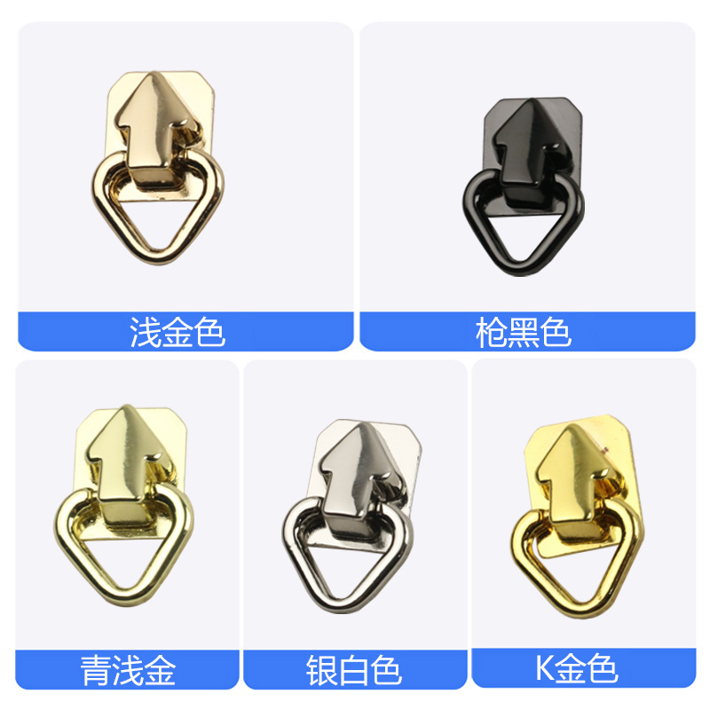 Diámetro exterior 12mm lado de la bolsa colgante de aleación de zinc accesorios de hardware de equipaje bolsa colgante anillo tornillo colgante hebilla cadena de conexión hebilla