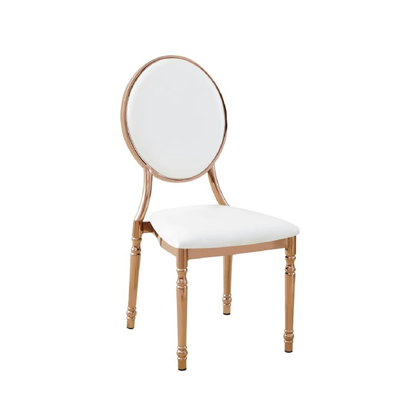 로즈 골드 도금-선 의자 [조롱박 다리]