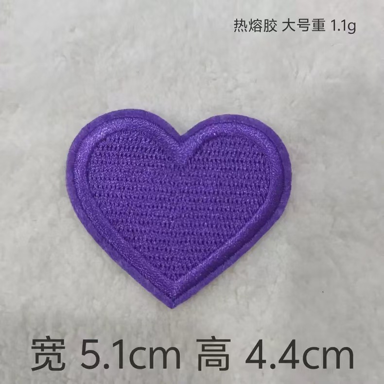 トレンディで美しいカラフルなピーチハートコンピュータ刺繍布ステッカーマルチサイズ DIY 手作りステッカー製造装飾ステッカー卸売|undefined