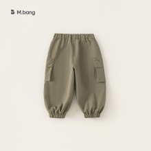 宥宝童装男童裤子春装工装裤春秋2025新款儿童户外洋气口袋束脚裤