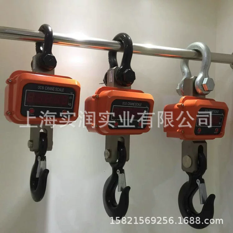 3 тонны электронных весов крючков на строительной площадке стальной катаный вес веса OCS-3T высокого точного взвешивания