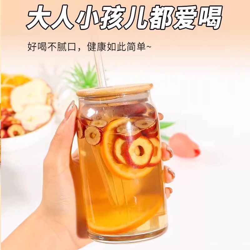 Apple Hawthorn Hot Orange Tea 20g Cold Brew Fruit Tea Sweet Tangy Wholesale in use