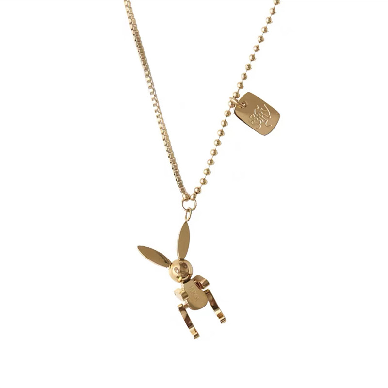 Fashionable mechanical sophisticated necklace stainless steel