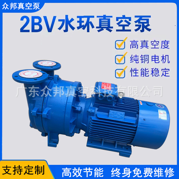 2BV水环式真空泵工业水循环压缩机真空设备不锈钢/铸铁真空泵