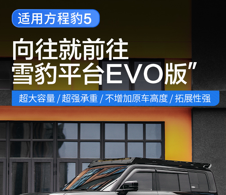 Suitable for equation Leopard 5 Snow Leopard roof platform luggage rack trunk ladder side hanging board off-road outdoor modification