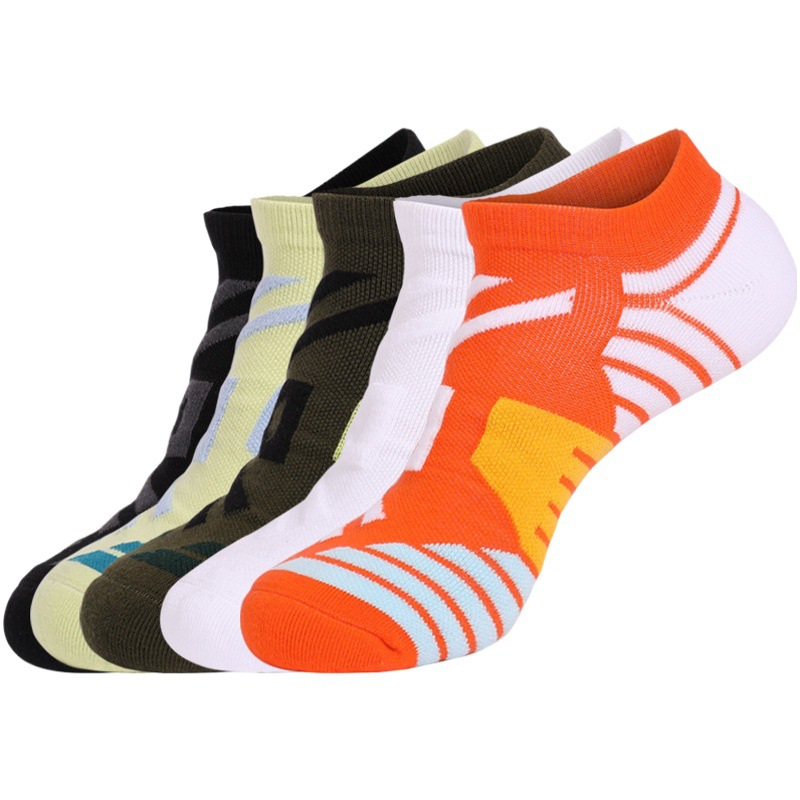 Calcetines deportivos con fondo de toalla transfronteriza para hombres y mujeres calcetines profesionales para correr de tubo corto calcetines de baloncesto calcetines de toalla que absorben el sudor