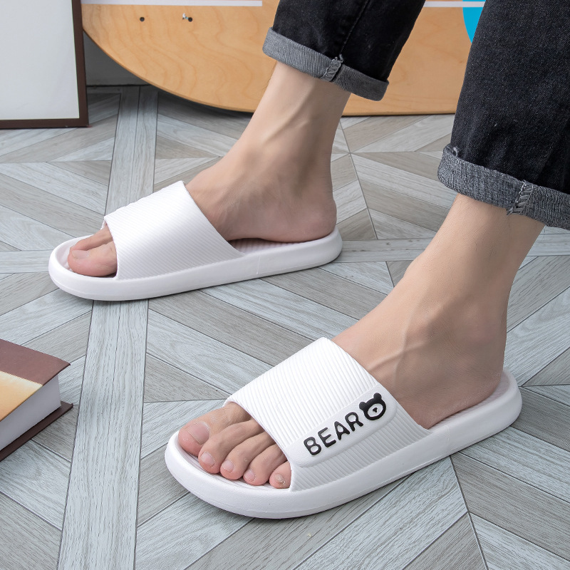 Couple Slippers for Men, Fashionable and Casual, Suitable for Indoor Home Use, Bathroom, Shower, Dormitory, Breathable, Comfortable Pvc Sandals