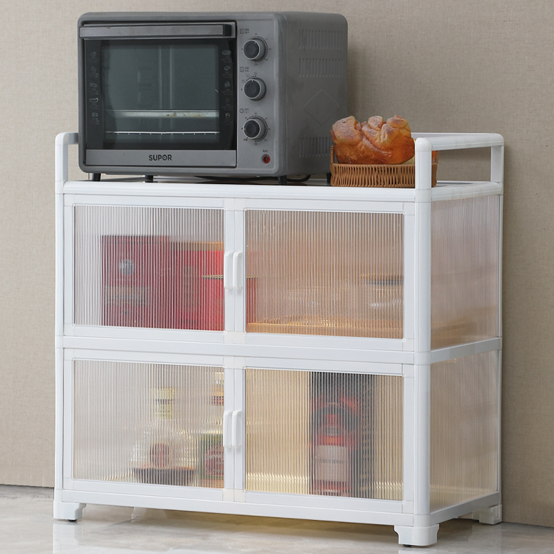 Estante de cocina armario de almacenamiento multicapa de piso armario de almacenamiento doméstico armario multifuncional armario armario armario con puerta