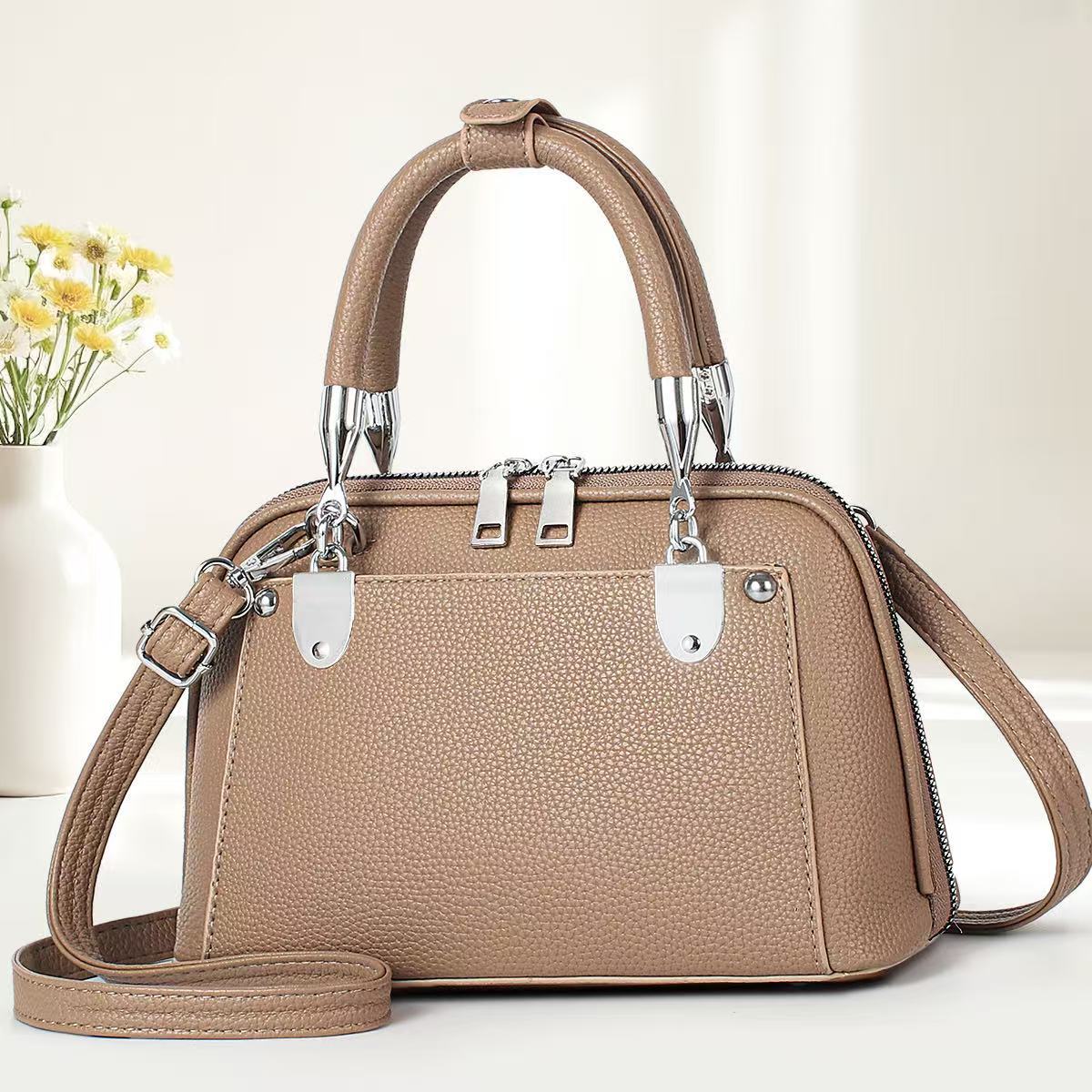 Bolso de lujo ligero para mujer 2025 nuevo bolso a cuadros de un solo hombro bolso de viaje de gran capacidad bolso de mano