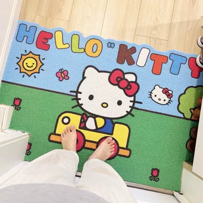 Customizable, Non-Slip, Easy to – Avtomobil döşəmə paspasları - travel-kitty-4060cm-silk-circle