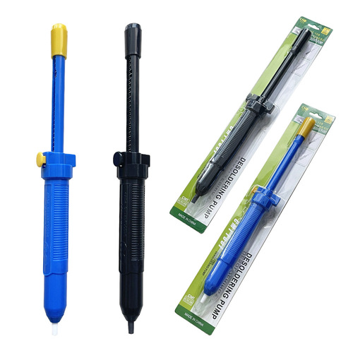 Creative Special 107 108 Manual Solder Sucker Solder Pump Large Long Handle Desoldering Iron Blue Black Solder Sucker