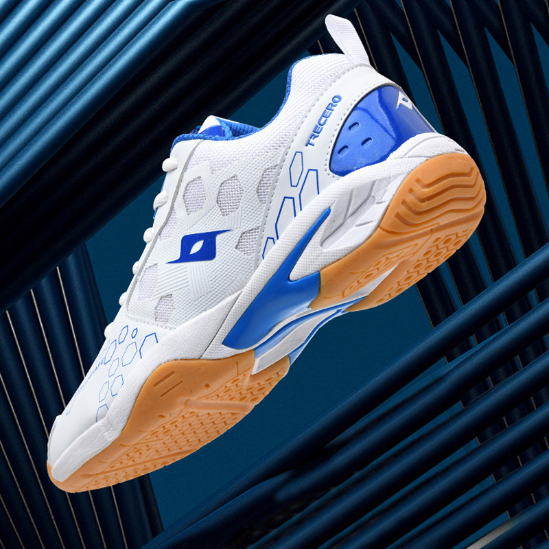 Nuevos zapatos de tenis de mesa transfronterizos zapatos deportivos de malla de moda zapatos de bádminton antideslizantes de suela gruesa zapatos de entrenamiento de tenis