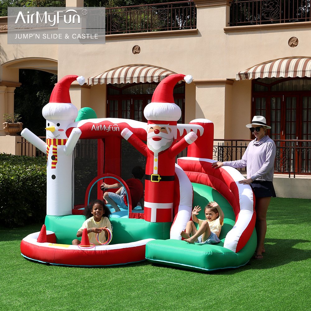 AMF | Castillo inflable para el hogar de Halloween castillo inflable para niños Castillo de fiesta tobogán inflable para niños