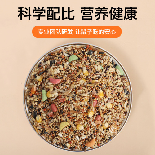 Hamster food, staple food, seafood grain, feed, nutritional snacks, golden bear supplies, dried mealworms, complete set