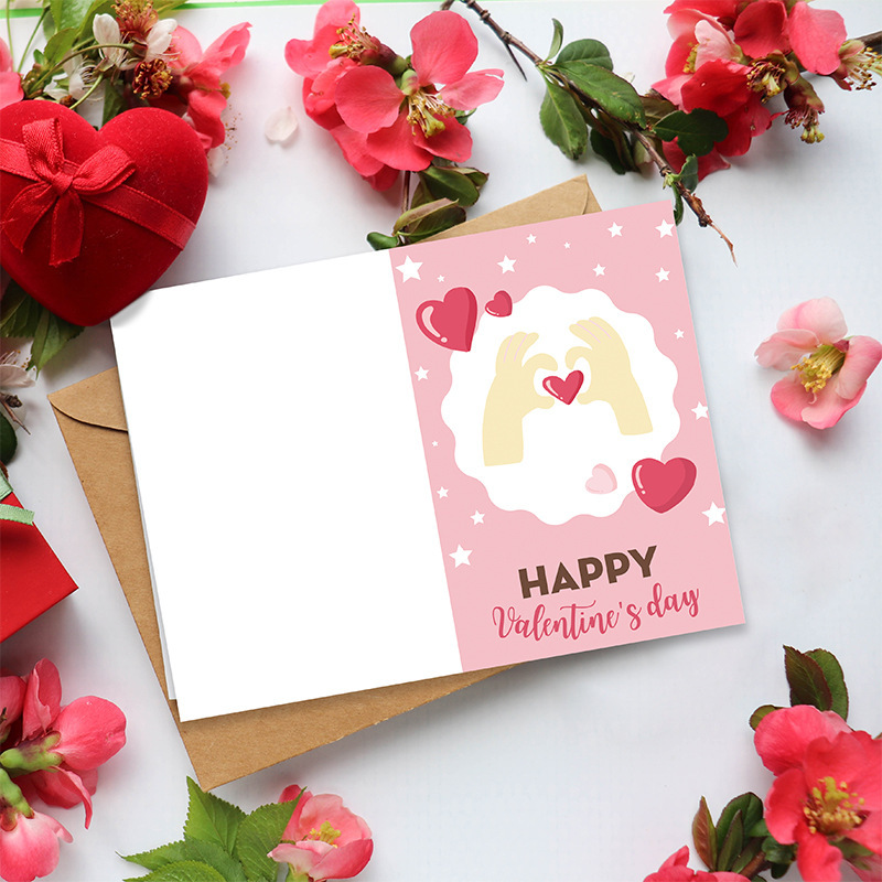 Valentine's Day Cute Sweet Heart Shape Paper Daily Date Festival Envelope display picture 1