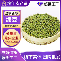 東北緑豆新豆5斤の真空包装皮の薄い砂のモチモチとした夏の暑さ解消農家は毛緑豆の五穀雑穀を自産します。