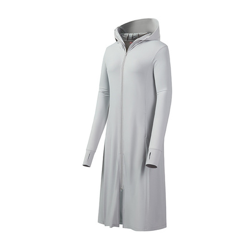 Women's Long-Sleeve Full-Body Sun Protection UPF 50+ Outdoor Ice-Silk Breathable Sun Protection Coat