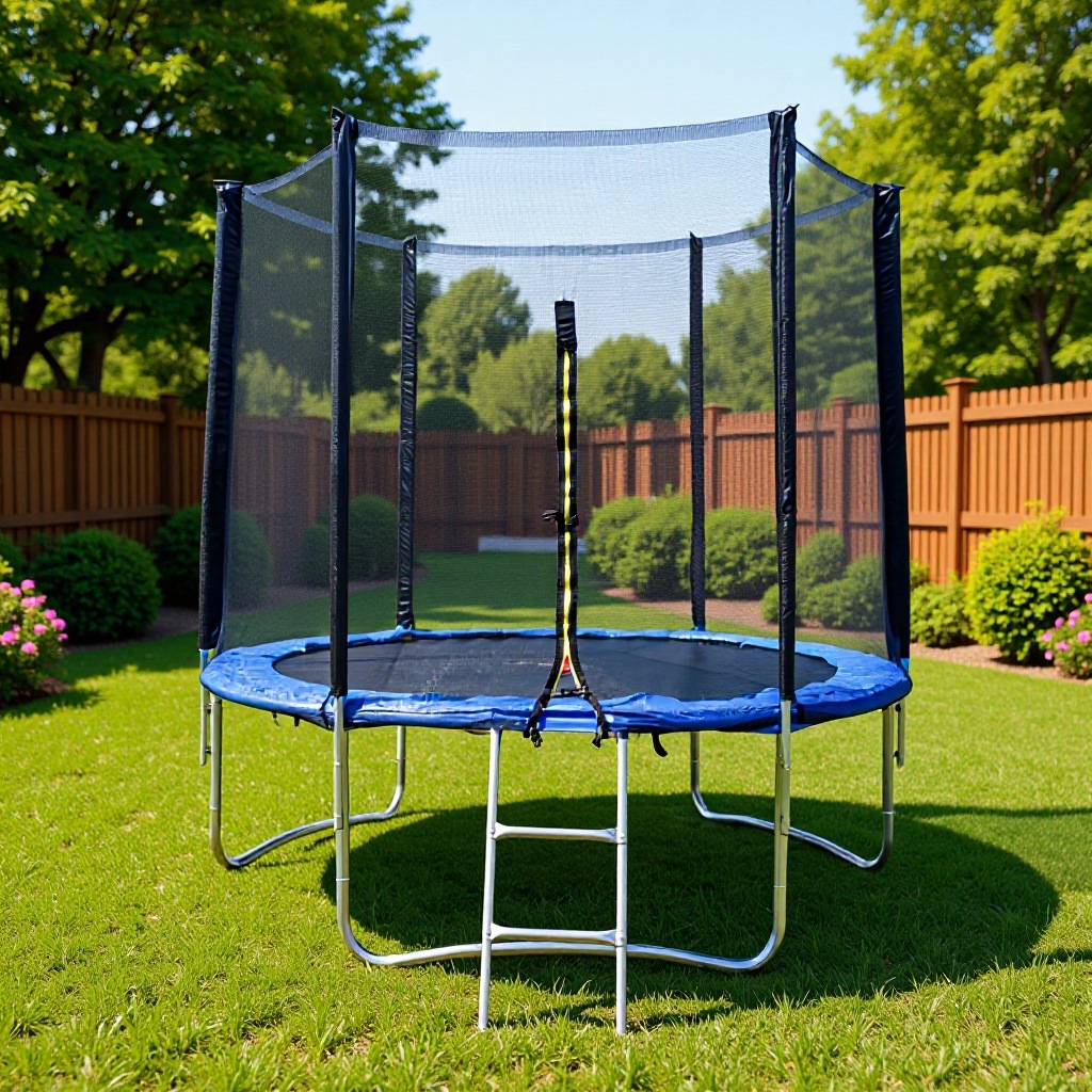 Cross-border Explosive Household Outdoor Commercial Trampoline Children's Adult Jumper Park Amusement Spring Bed with Guard Net