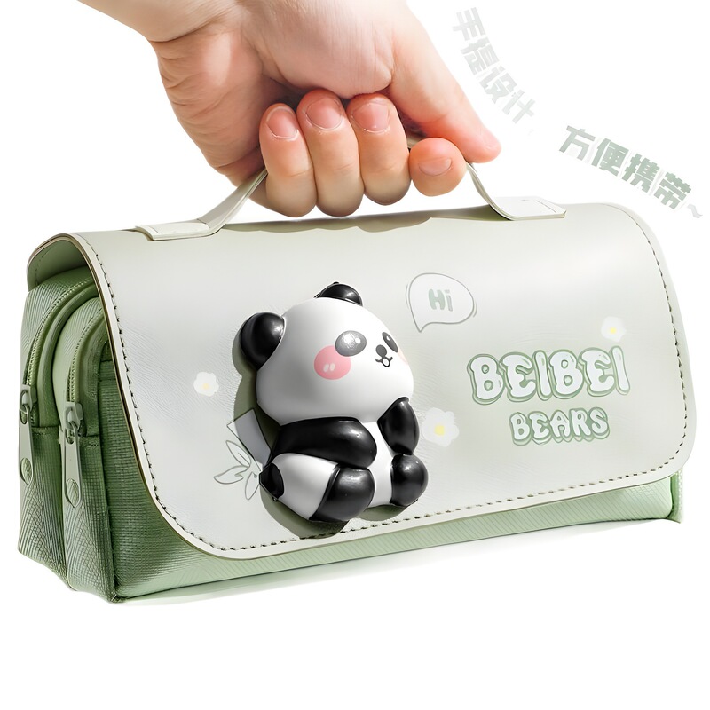 卡皮巴拉解压笔袋大容量高颜值熊猫文具盒开学新款初中小学生专用|undefined