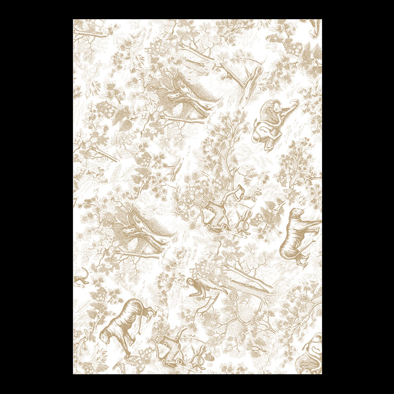 Tarde, té negro, papel de flores, floristería, papel de embalaje de flores, material de embalaje floral, papel de embalaje de ramo de San Valentín al por mayor