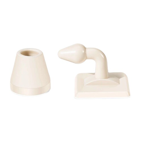 Plastic door suction punch-free household anti-collision wall-mounted floor-mounted silent bathroom toilet door stopper door suction anti-collision device