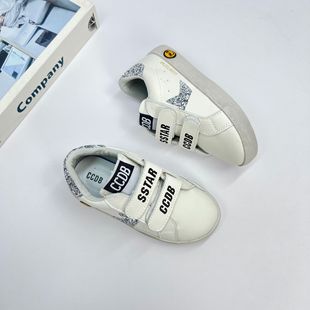 5060 Four Seasons New Children's Star Board Shoes Korean Fashion Sequin Girls Casual Shoes Soft Sole Small Dirty Shoes