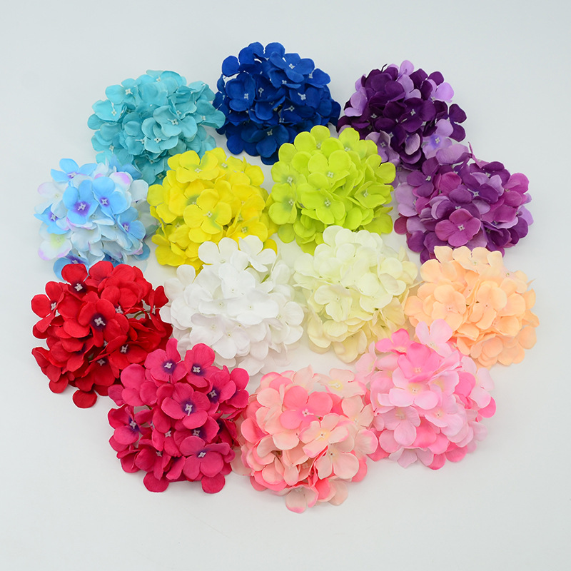 仿真玫瑰花朵批发厂家直销绢布绣球花头婚礼背景花墙装饰路引插花