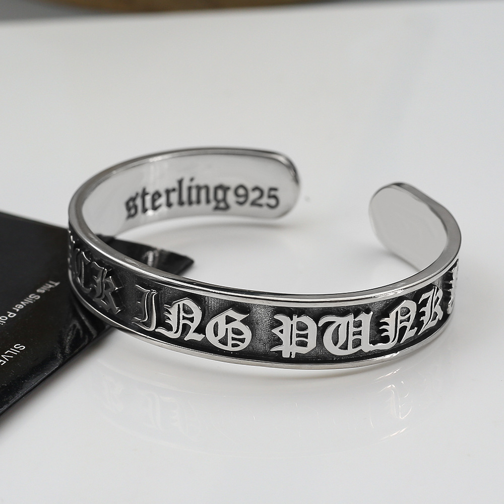 classic universal retro bracelet with letters for men and women…