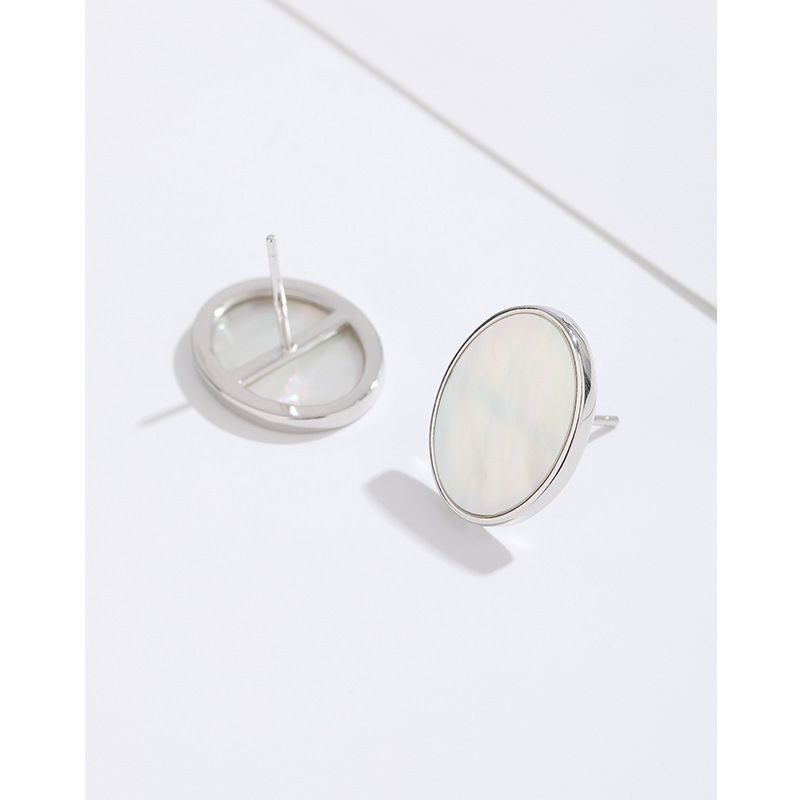 Pendientes de fritillary blanco para las mujeres 925 plata esterlina elegante nicho diseño 2023 nuevos pendientes simples de alto grado