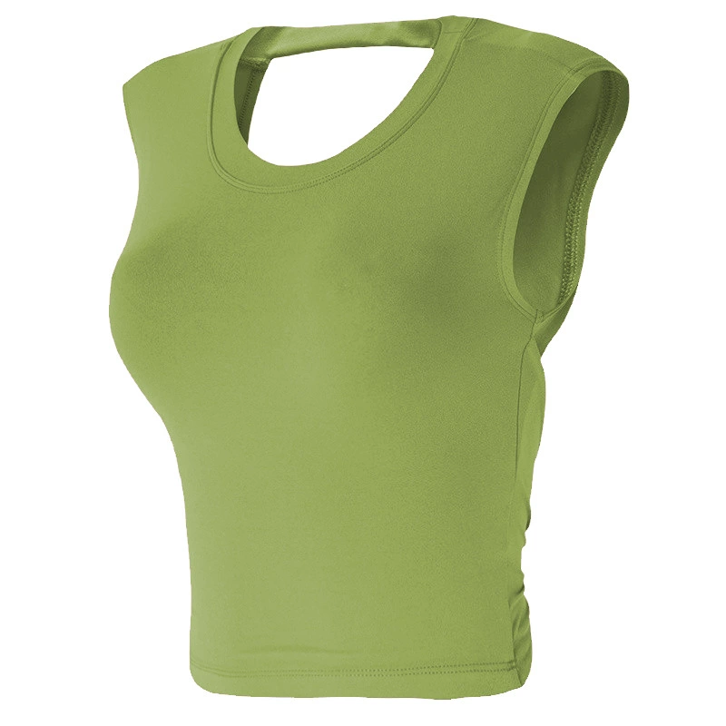 (Cross-border trading), sports bra, underwear, vest for gym, yoga clothing with a round collar, bra top, high-quality style, beautiful back, tight